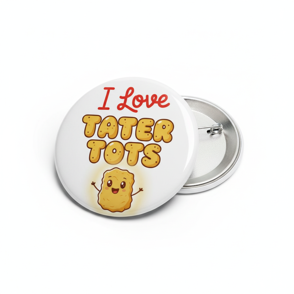 I Love Tater Toots Pinback 2.25-inch