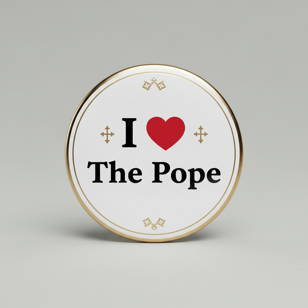 I Love The Pope Pinback 2.25-inch