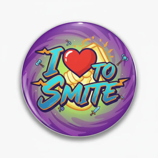 I Love to Smite Pinback 2.25-inch