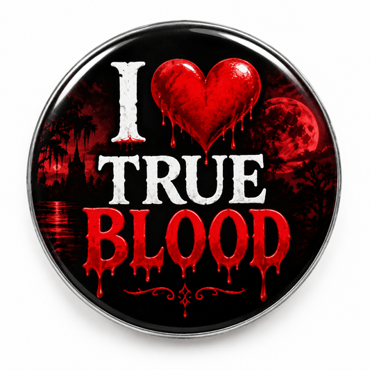 I Love True Blood Pin Button 2.25-inch