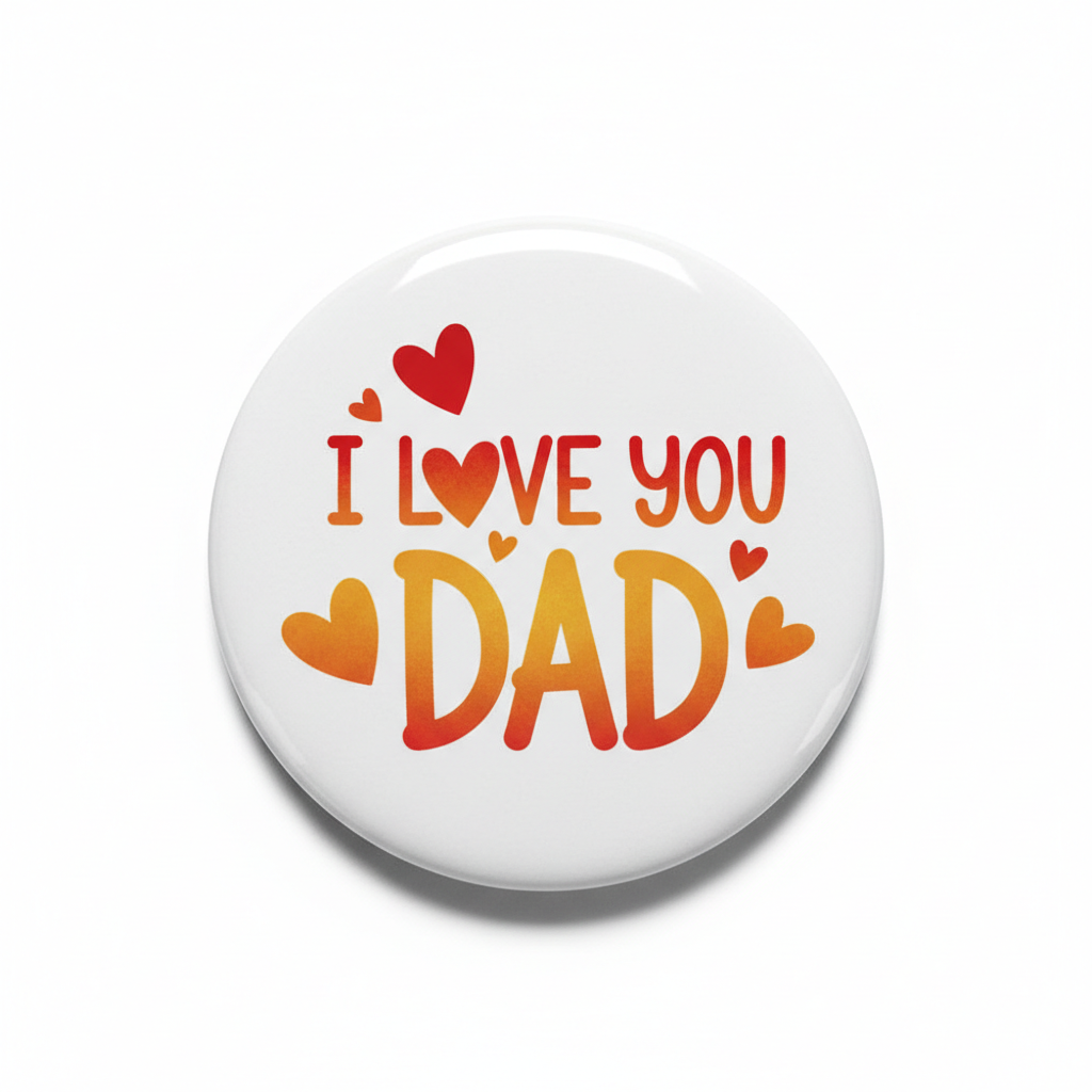 I Love you Dad Pinback 2.25-inch