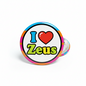 I Love Zeus Button Pinback 2.25-inch
