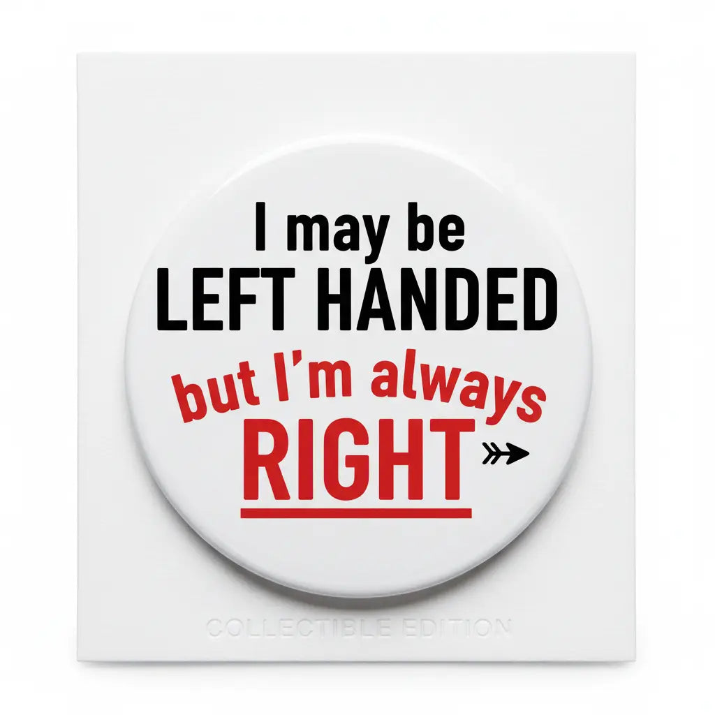 I may be Left handed but I'm always Right 2.25-inch
