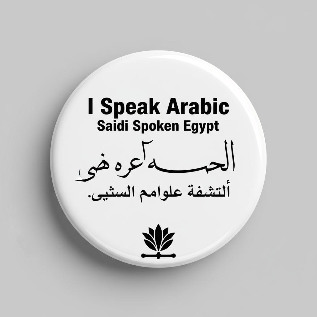 I Speak ARABIC SAIDI SPOKEN Egypt Magnet 2.25-inch