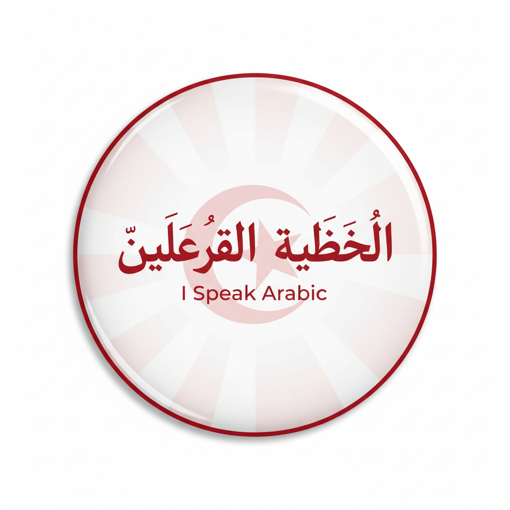I Speak ARABIC TUNISIAN SPOKEN Tunisia Magnet 2.25-inch