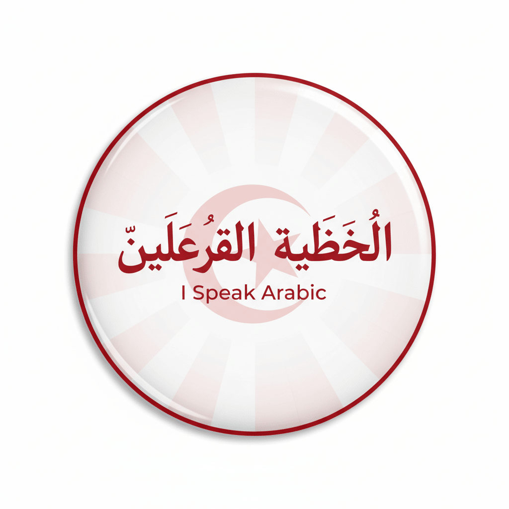 I Speak ARABIC TUNISIAN SPOKEN Tunisia Magnet 2.25-inch - My Pinbacks