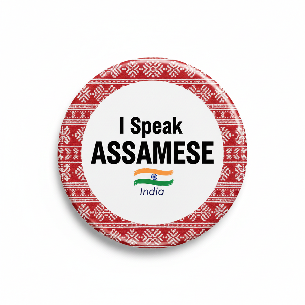 I Speak ASSAMESE India Magnet 2.25-inch