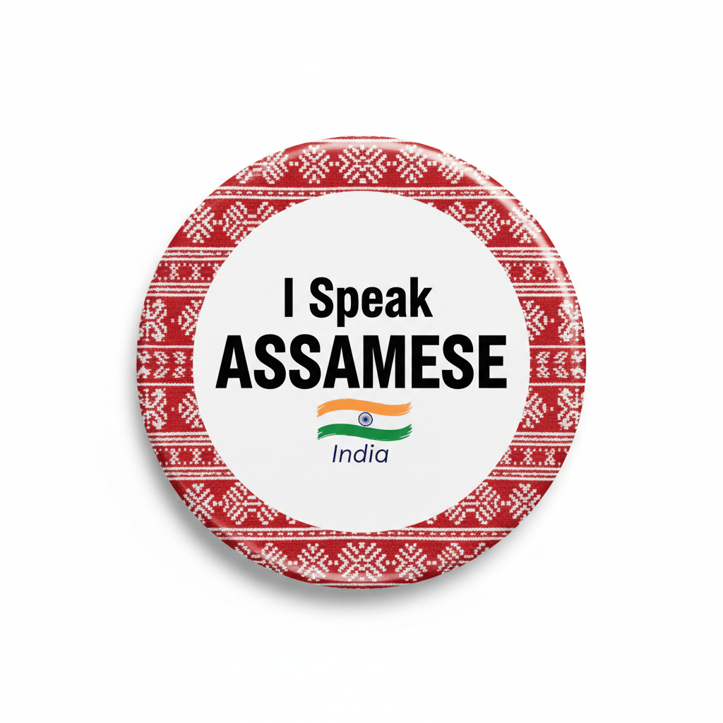 I Speak ASSAMESE India Magnet 2.25-inch - My Pinbacks