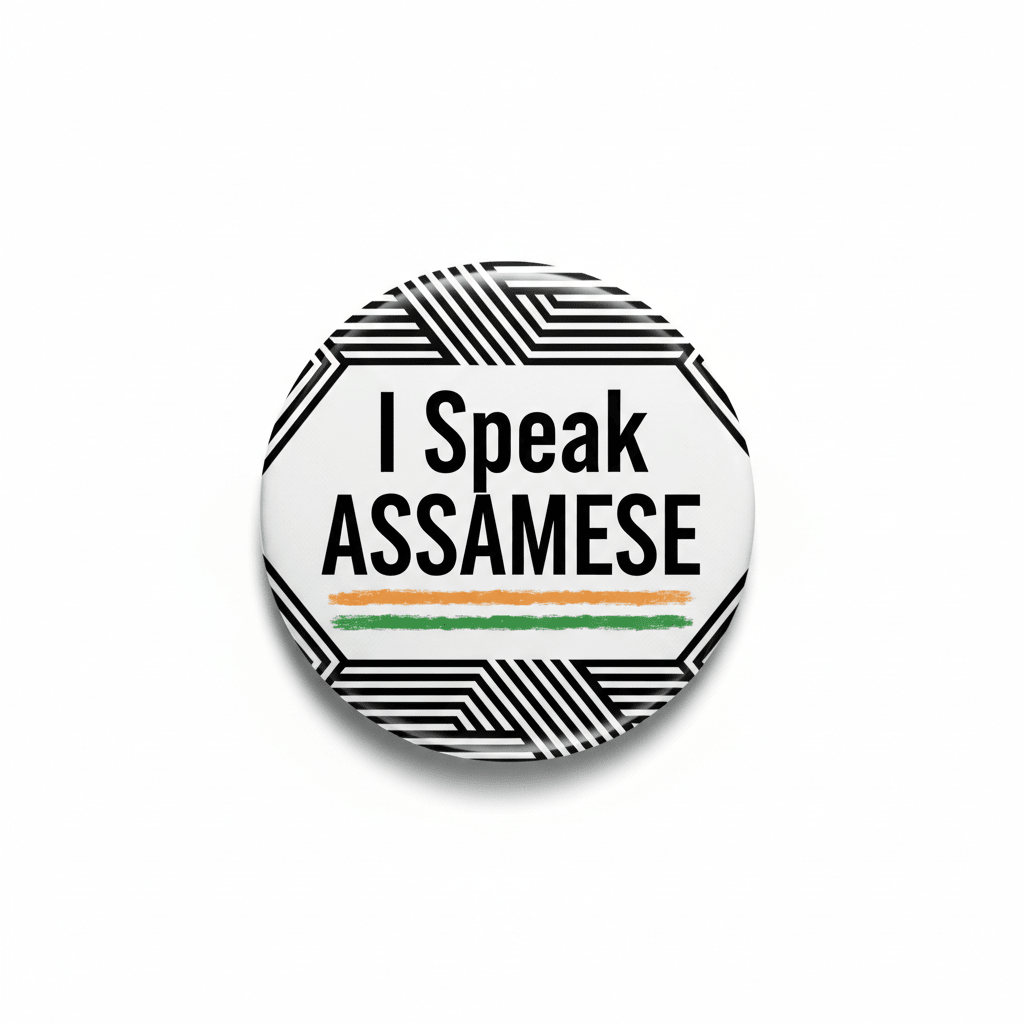 I Speak ASSAMESE India Pinback 2.25-inch - My Pinbacks