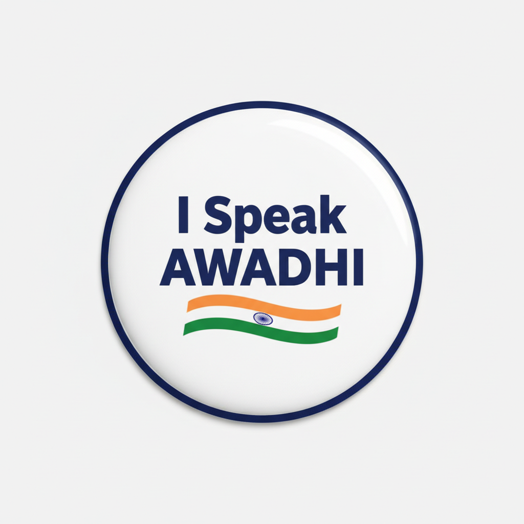 I Speak AWADHI India Magnet 2.25-inch