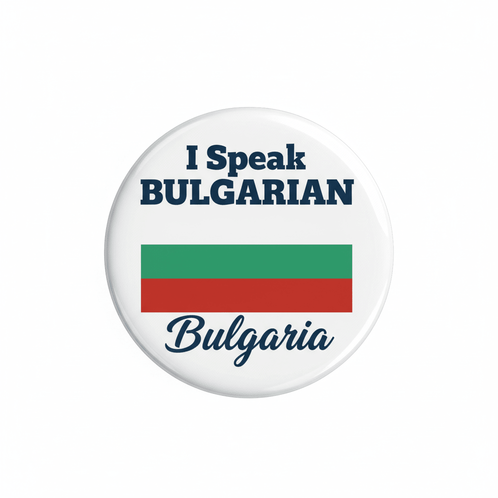 I Speak BULGARIAN Bulgaria Magnet 2.25-inch - My Pinbacks