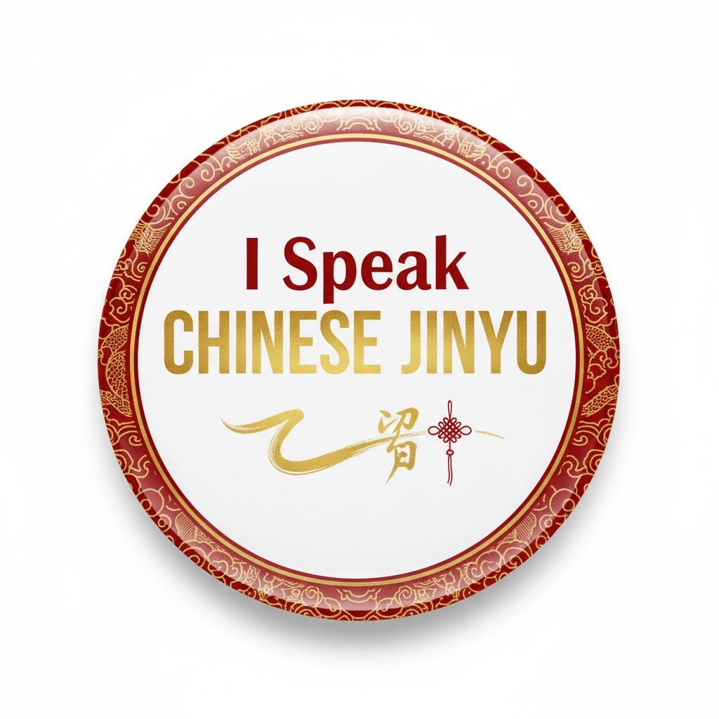 I Speak CHINESE JINYU China Magnet 2.25-inch - My Pinbacks