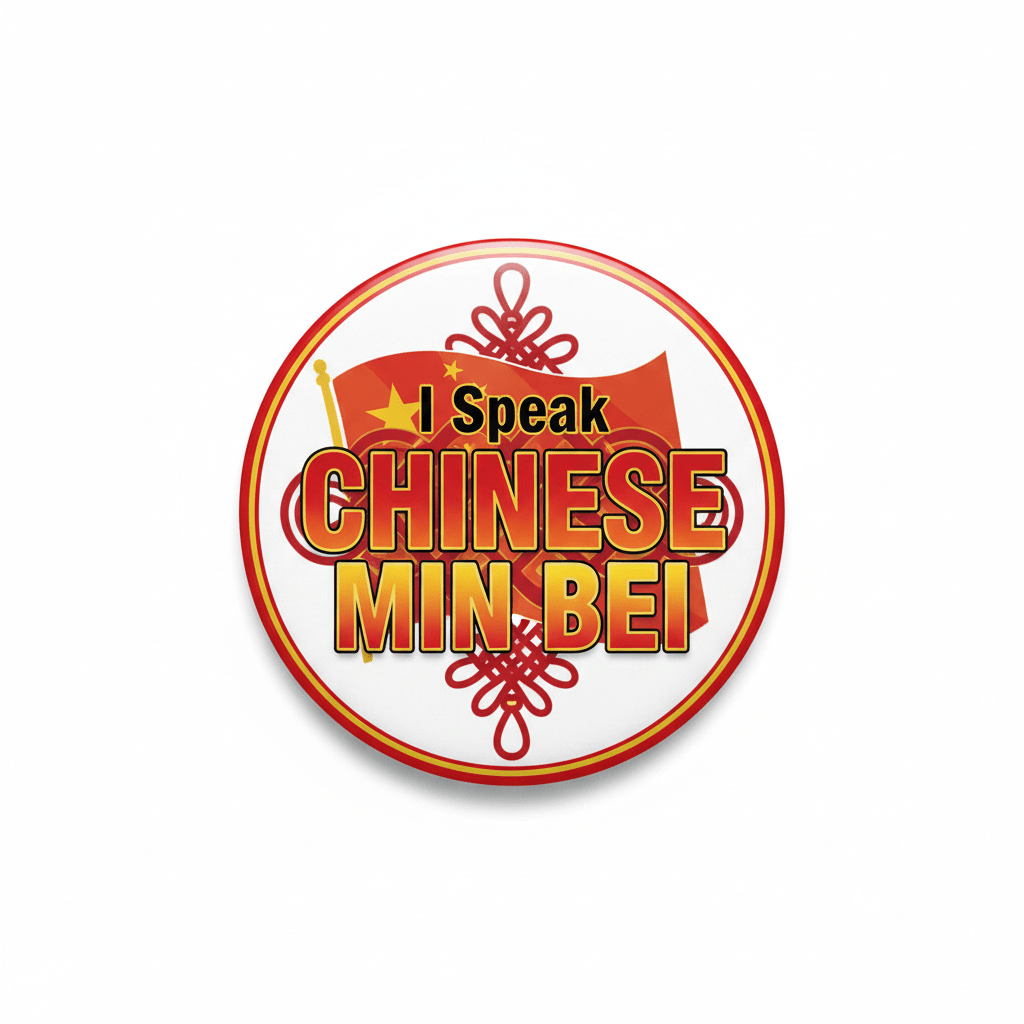 I Speak CHINESE MIN BEI China Magnet 2.25-inch - My Pinbacks