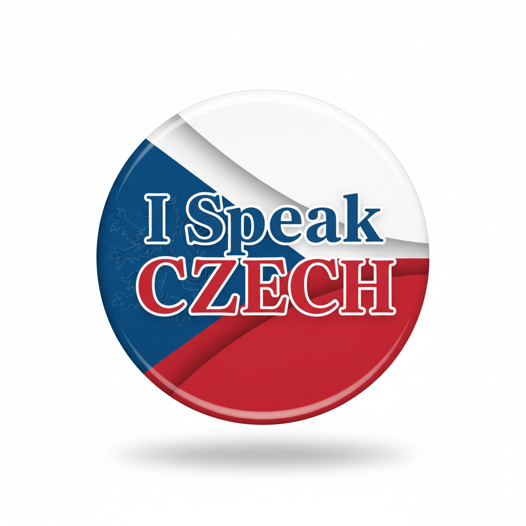 I Speak CZECH Czech Republic Magnet 2.25-inch - My Pinbacks