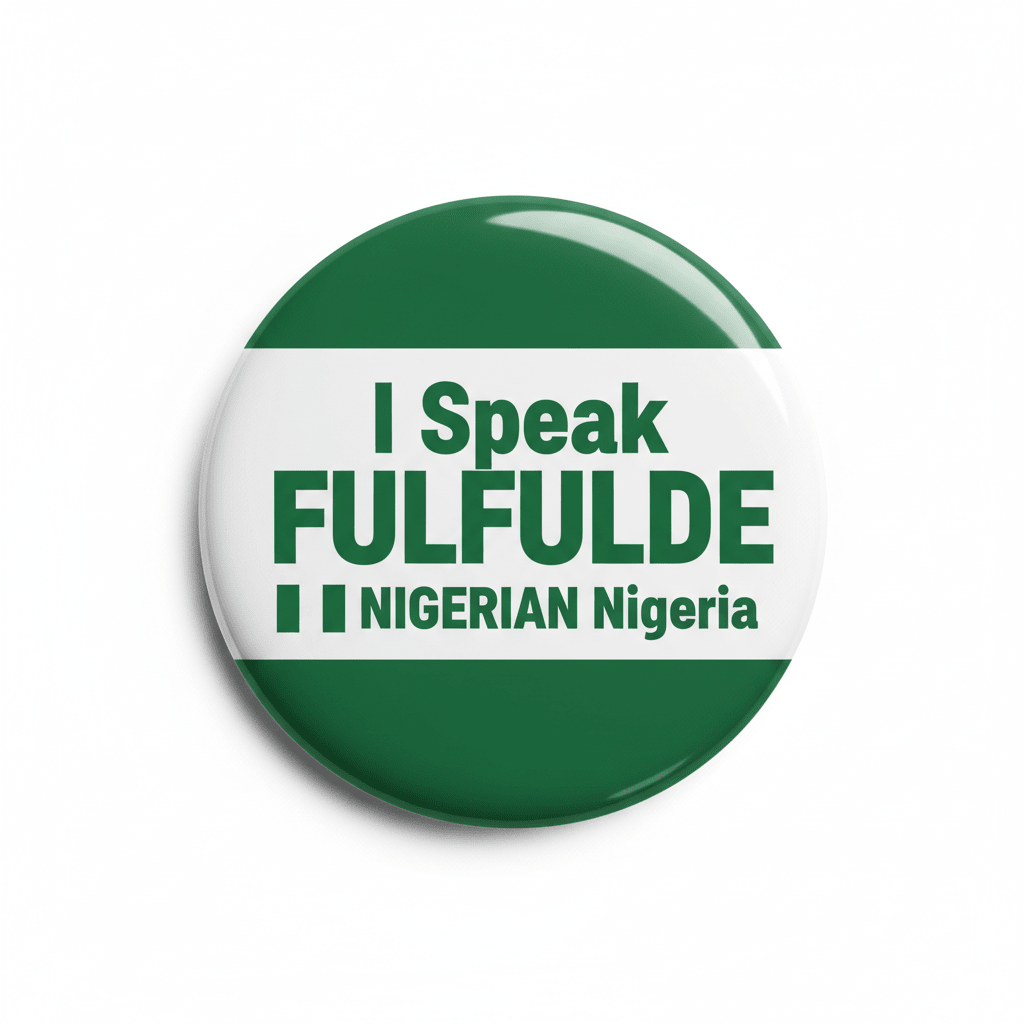 I Speak FULFULDE NIGERIAN Nigeria Magnet 2.25-inch - My Pinbacks