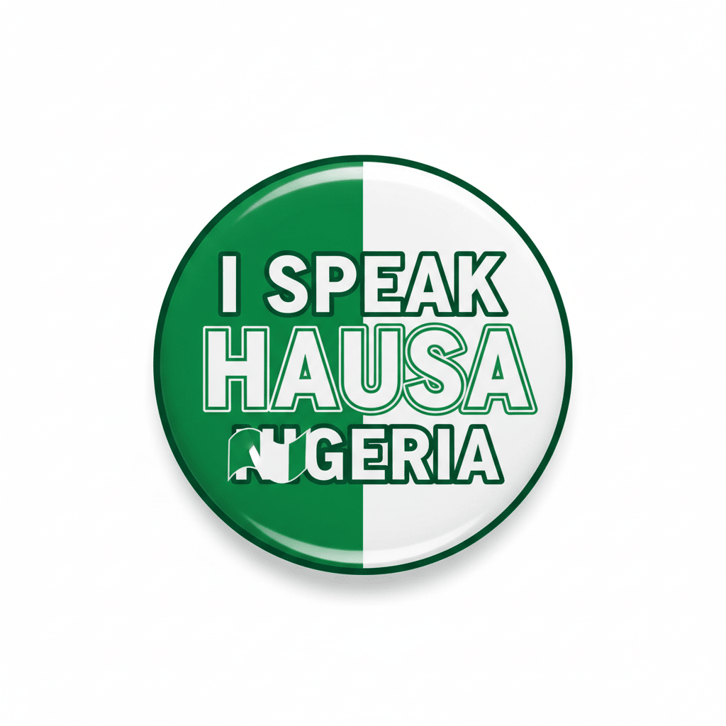 I Speak HAUSA Nigeria Magnet 2.25-inch - My Pinbacks
