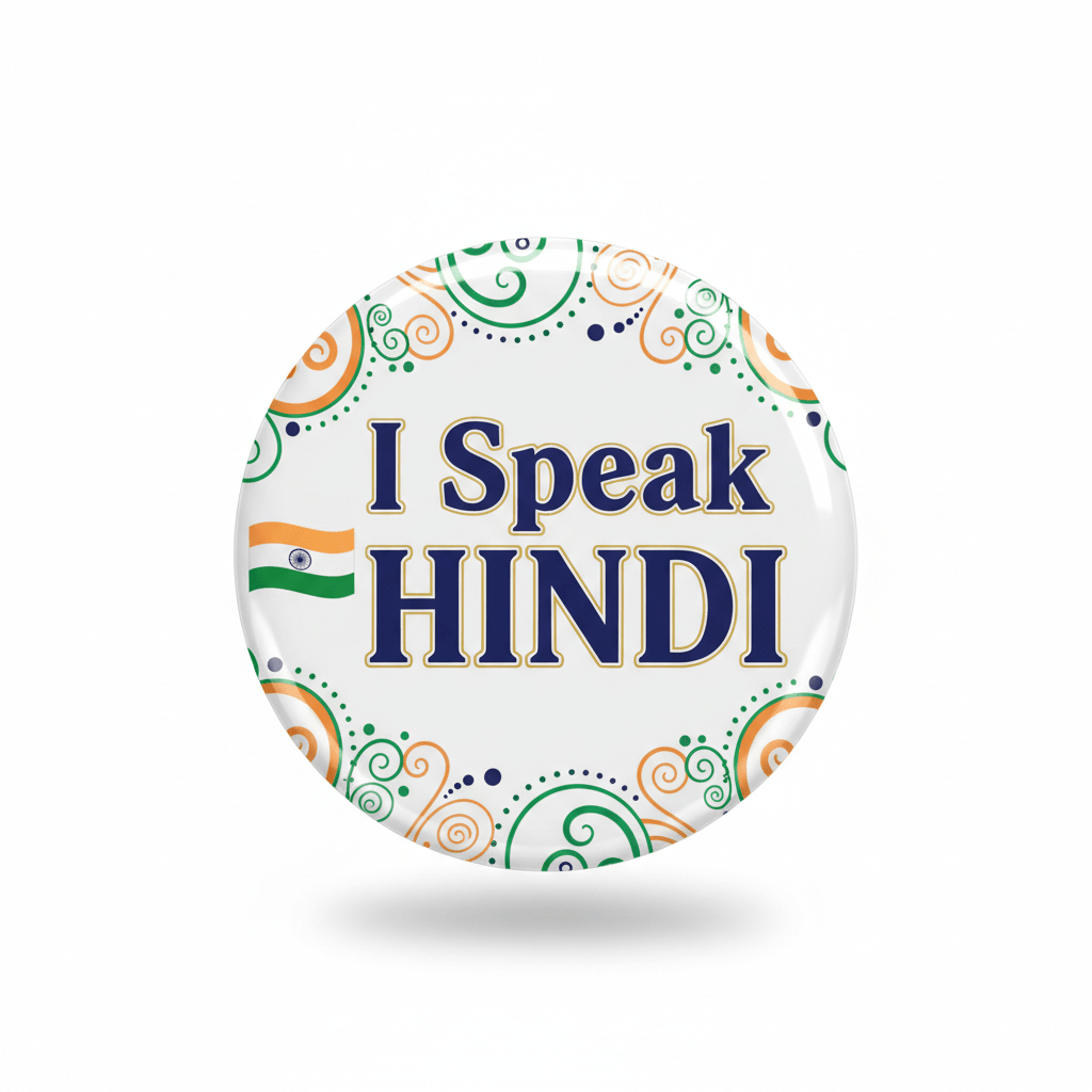 I Speak HINDI India Magnet 2.25-inch - My Pinbacks
