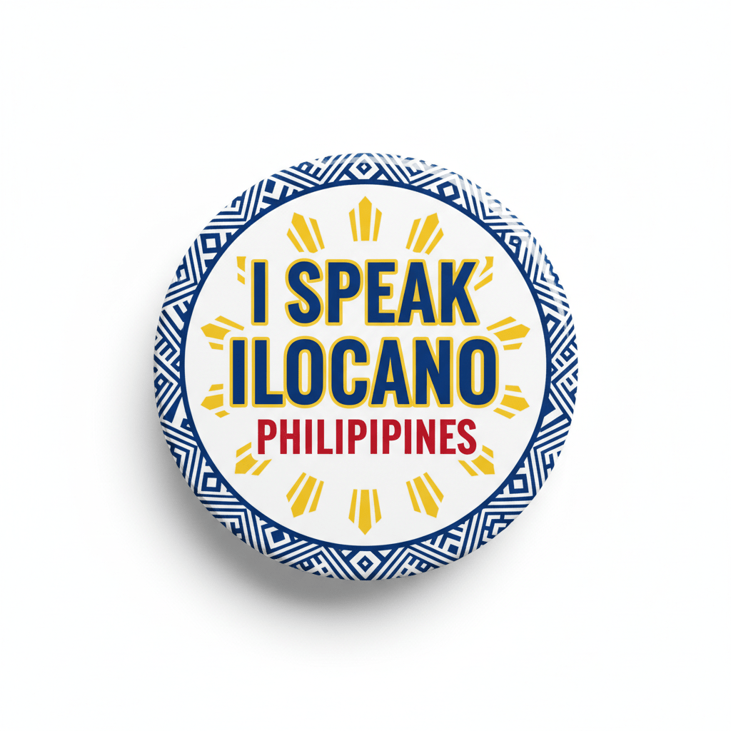 I Speak ILOCANO Philippines Magnet 2.25-inch - My Pinbacks