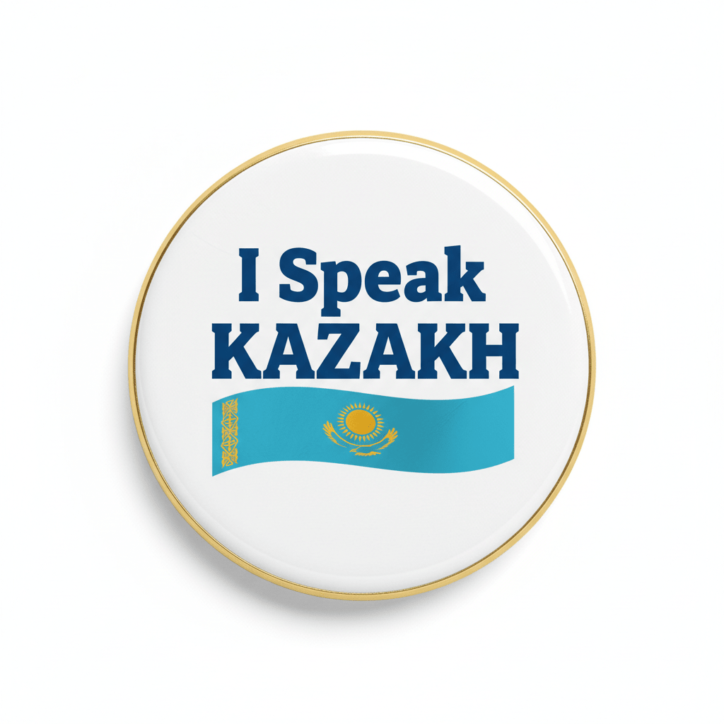I Speak KAZAKH Kazakhstan Magnet 2.25-inch - My Pinbacks