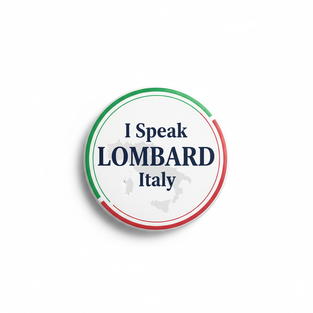I Speak LOMBARD Italy Magnet 2.25-inch
