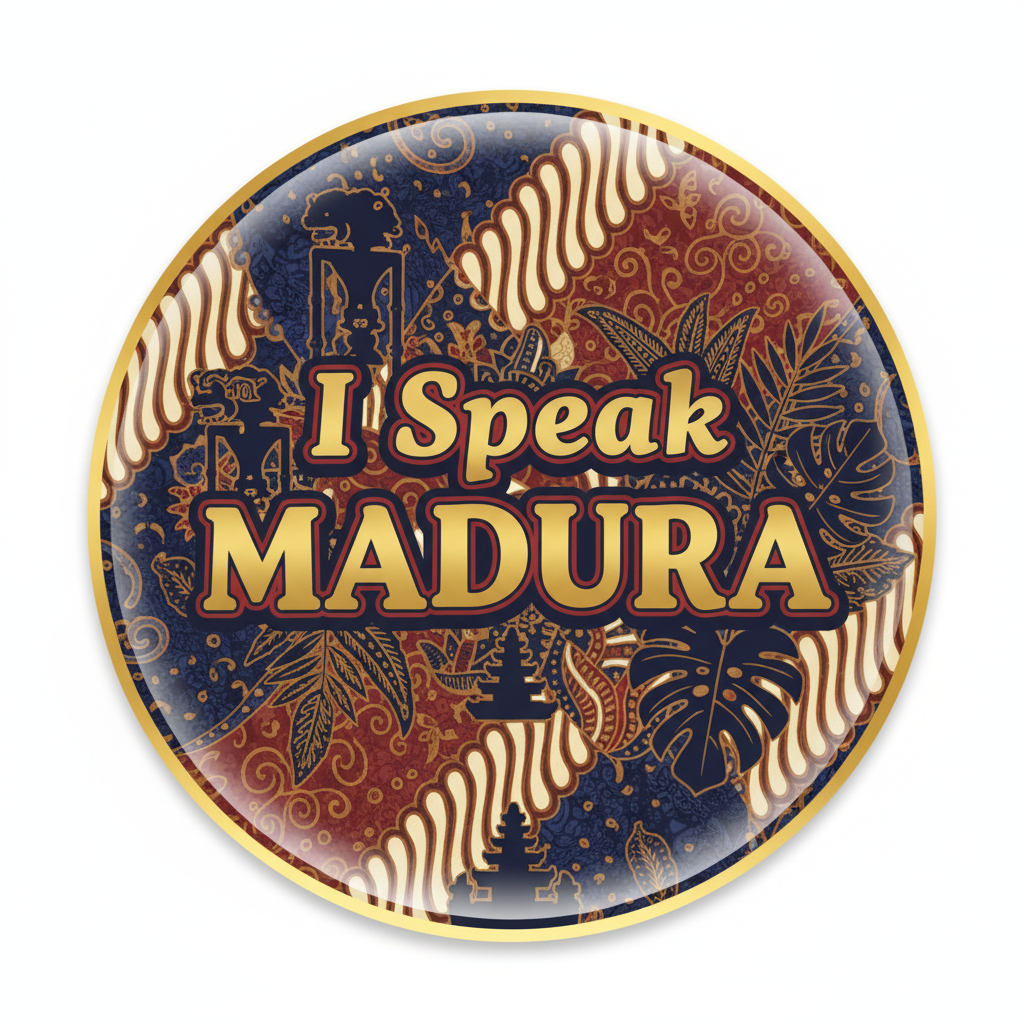 I Speak MADURA Indonesia Java Bali Magnet 2.25-inch