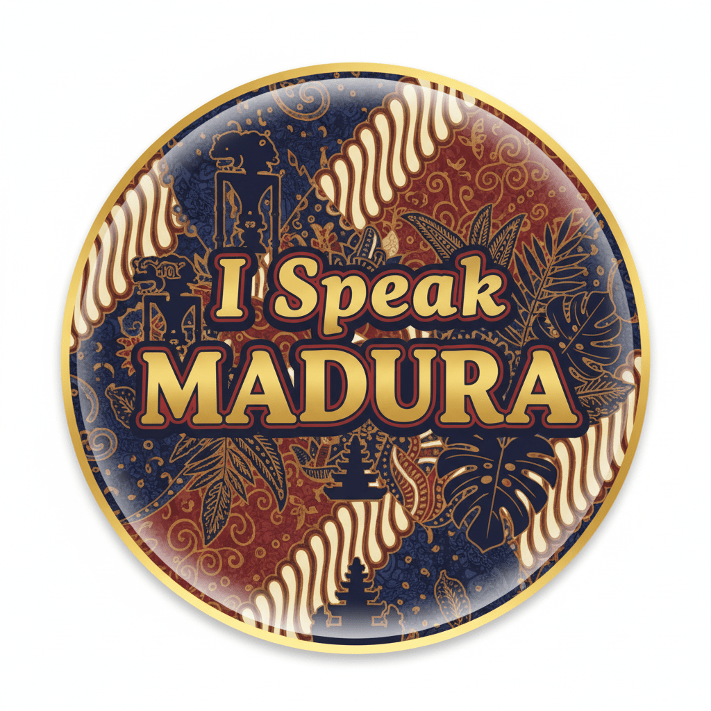 I Speak MADURA Indonesia Java Bali Magnet 2.25-inch - My Pinbacks