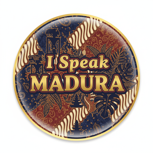 I Speak MADURA Indonesia Java Bali Magnet 2.25-inch - My Pinbacks