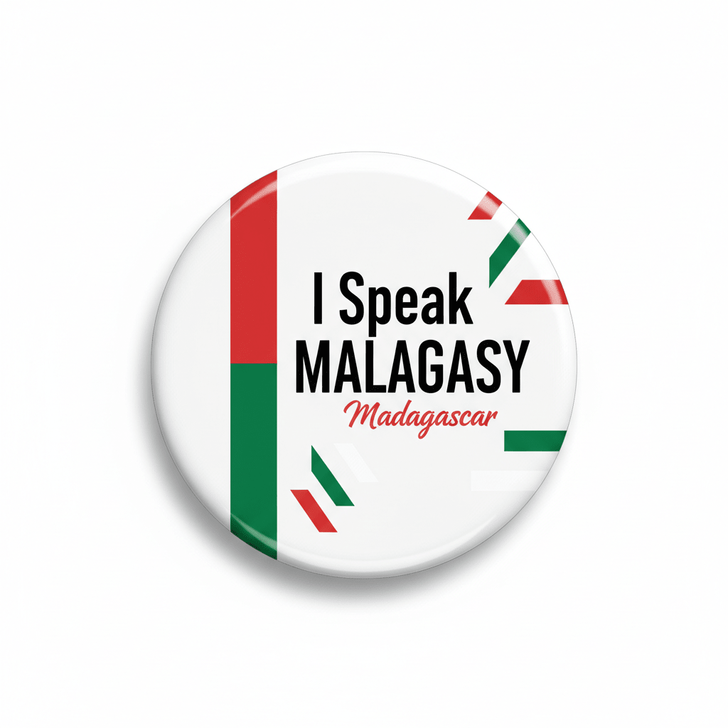 I Speak MALAGASY Madagascar Magnet 2.25-inch - My Pinbacks