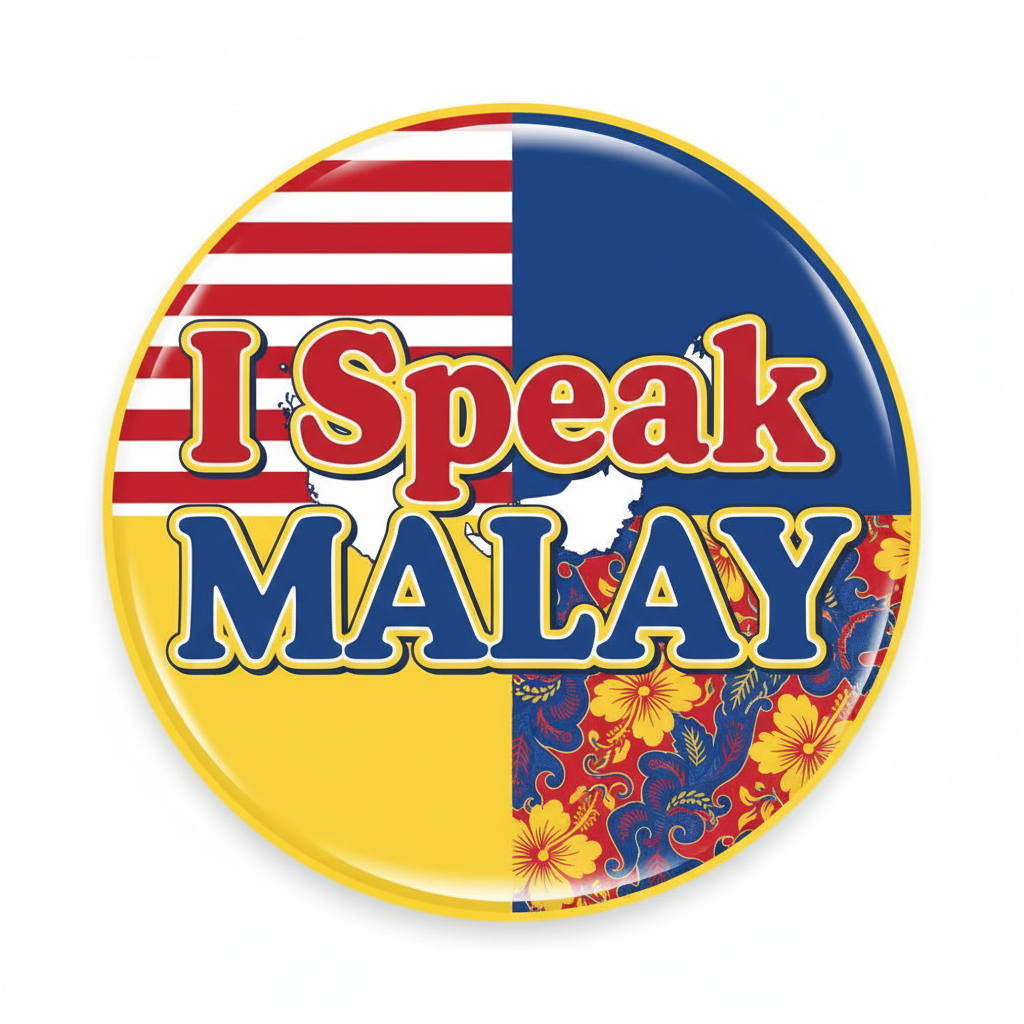 I Speak MALAY Malaysia Peninsular Magnet 2.25-inch