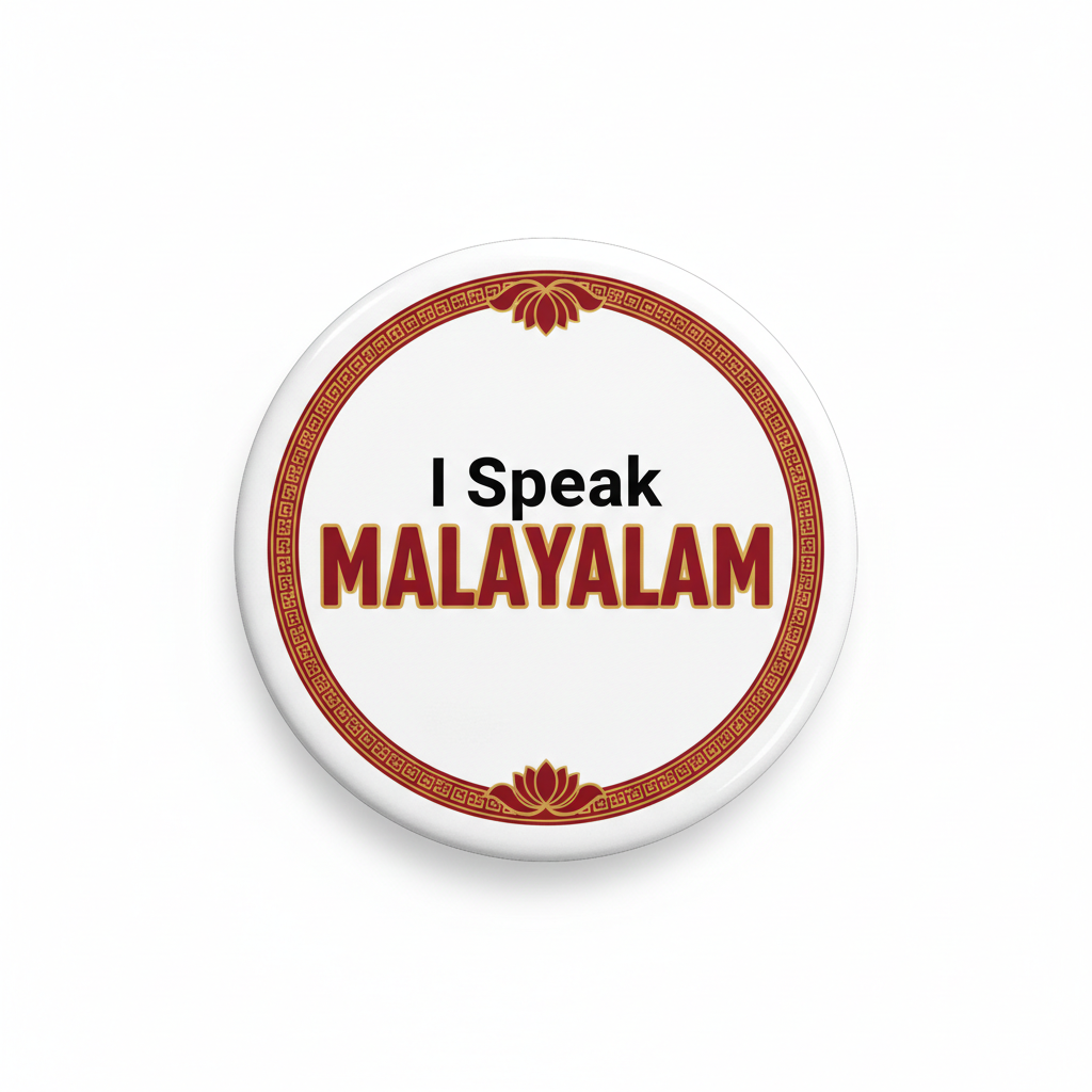 I Speak MALAYALAM India Magnet 2.25-inch