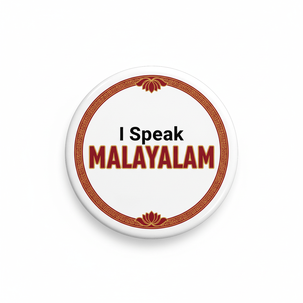 I Speak MALAYALAM India Magnet 2.25-inch - My Pinbacks