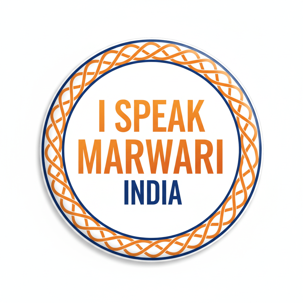 I Speak MARWARI India Magnet 2.25-inch - My Pinbacks
