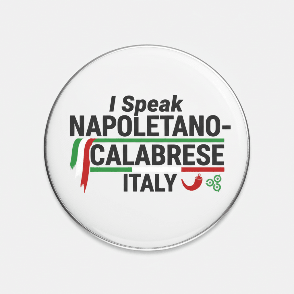 I Speak NAPOLETANO-CALABRESE Italy Magnet 2.25-inch - My Pinbacks