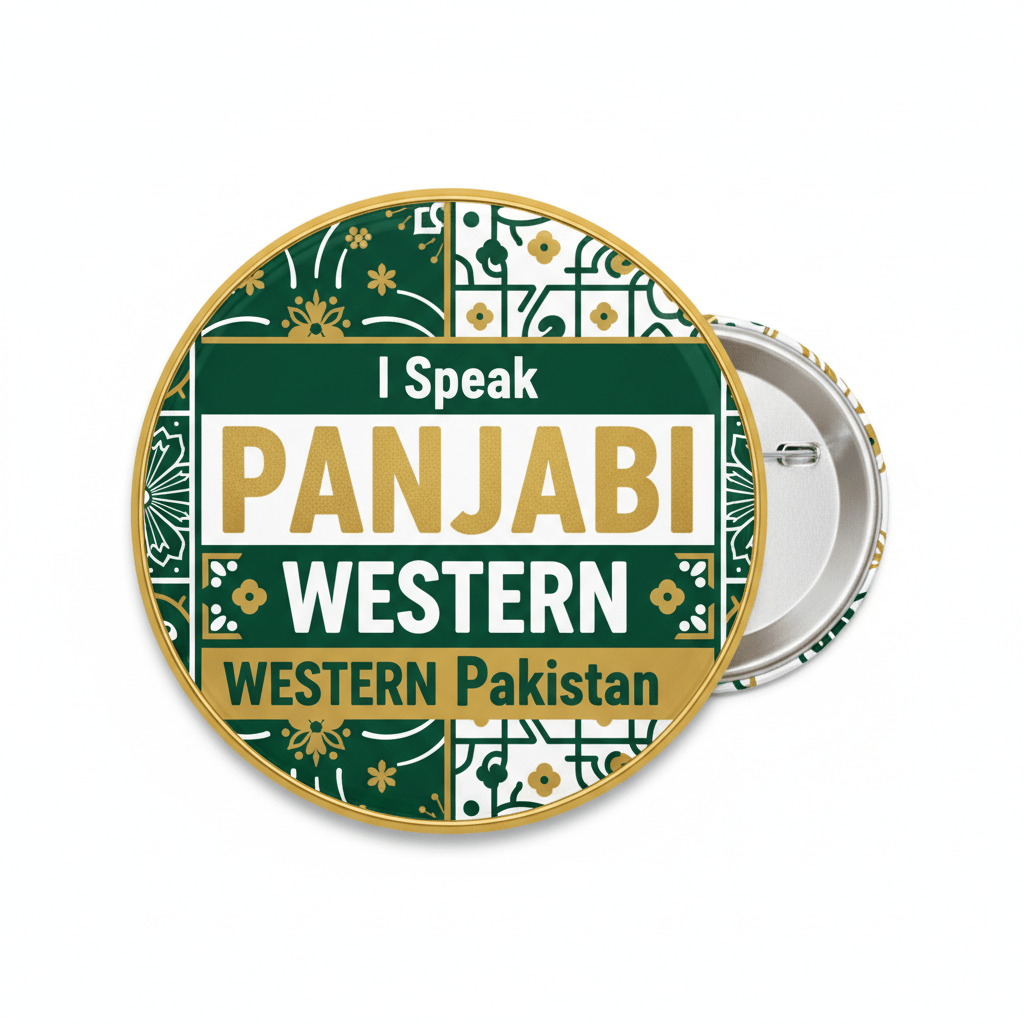 I Speak PANJABI WESTERN Pakistan Magnet 2.25-inch - My Pinbacks