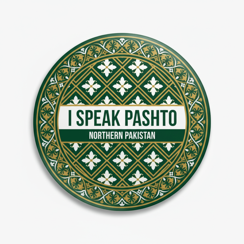 I Speak PASHTO NORTHERN Pakistan Magnet 2.25-inch - My Pinbacks