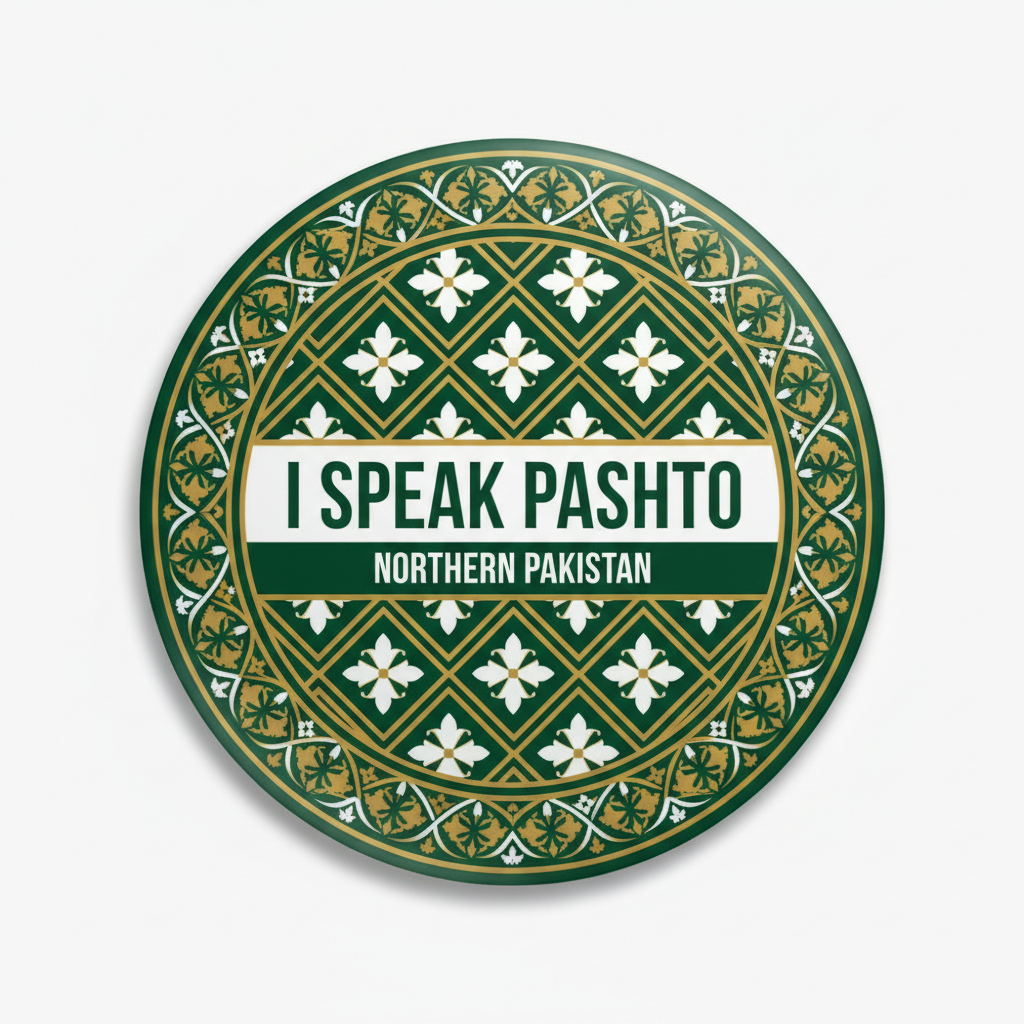 I Speak PASHTO NORTHERN Pakistan Magnet 2.25-inch