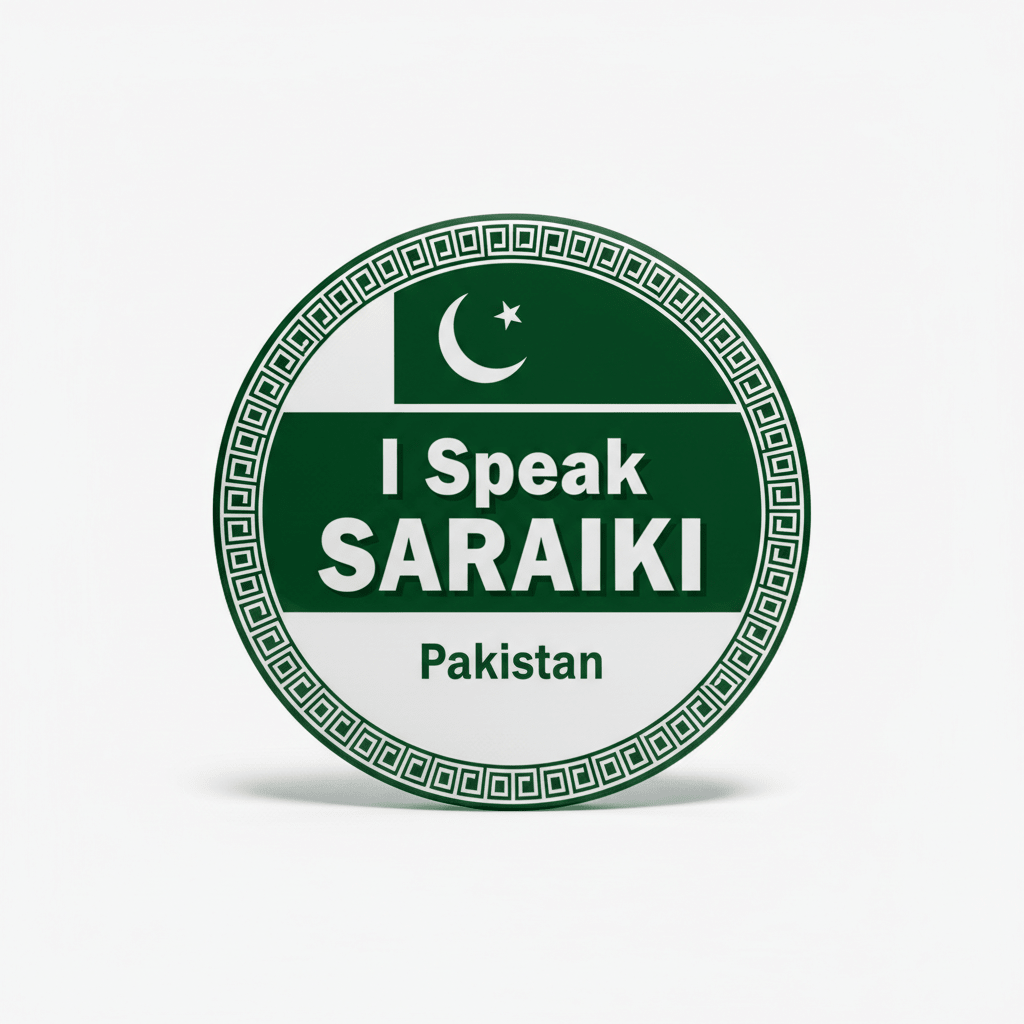 I Speak SARAIKI Pakistan Magnet 2.25-inch - My Pinbacks