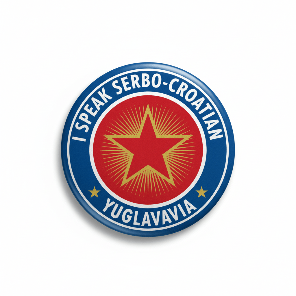 I Speak SERBO-CROATIAN Yugoslavia Magnet 2.25-inch - My Pinbacks