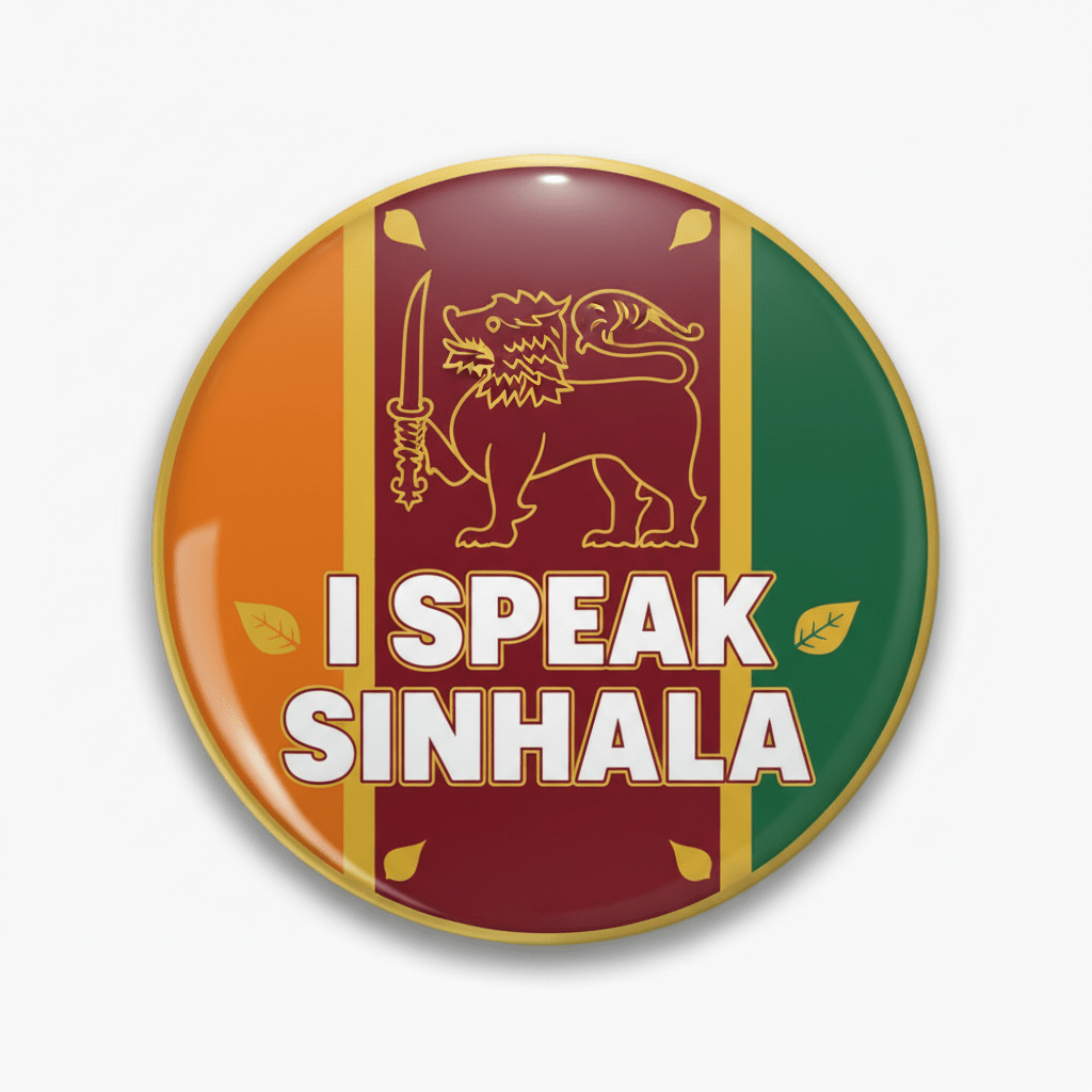 I Speak SINHALA Sri Lanka Magnet 2.25-inch - My Pinbacks
