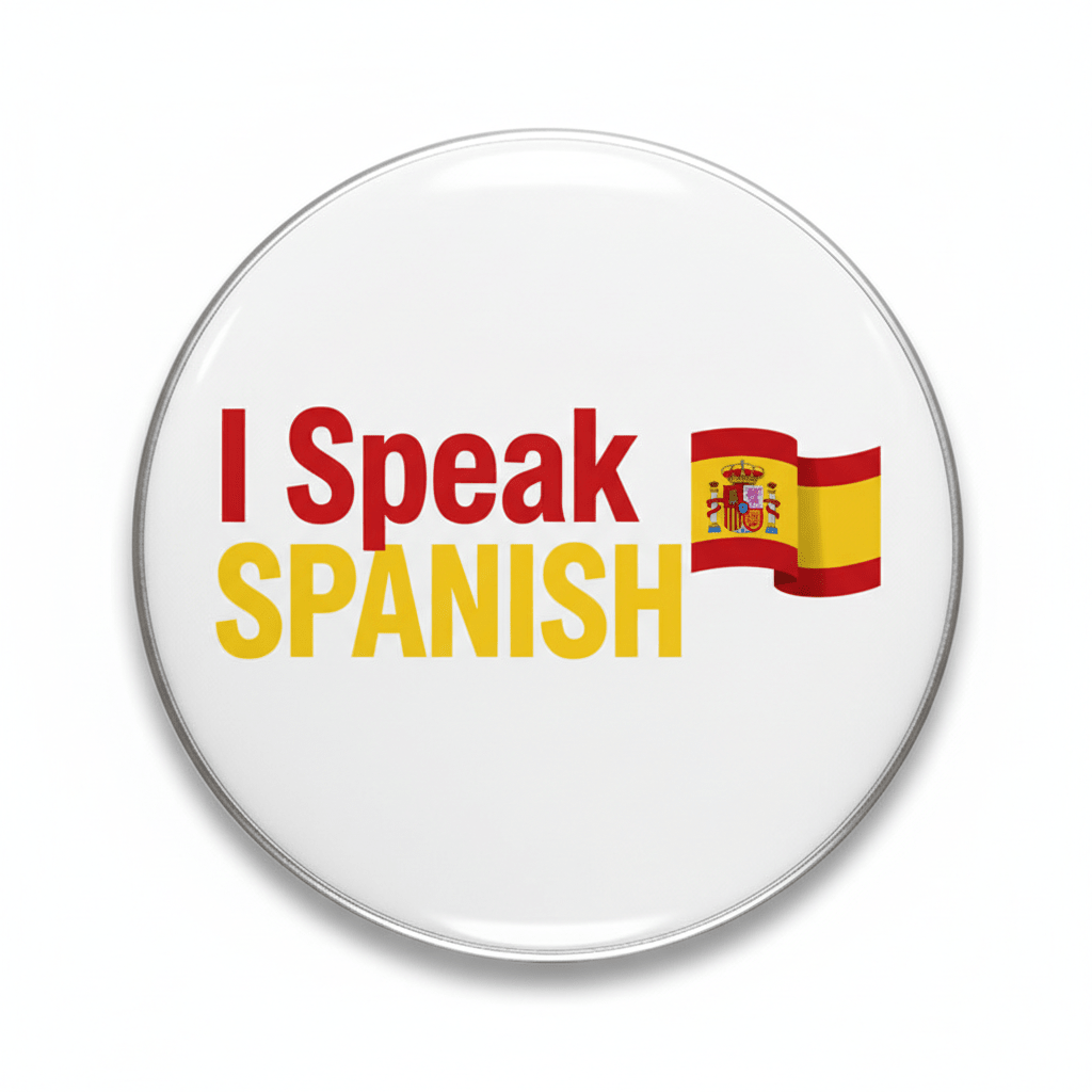 I Speak SPANISH Spain Magnet 2.25-inch - My Pinbacks