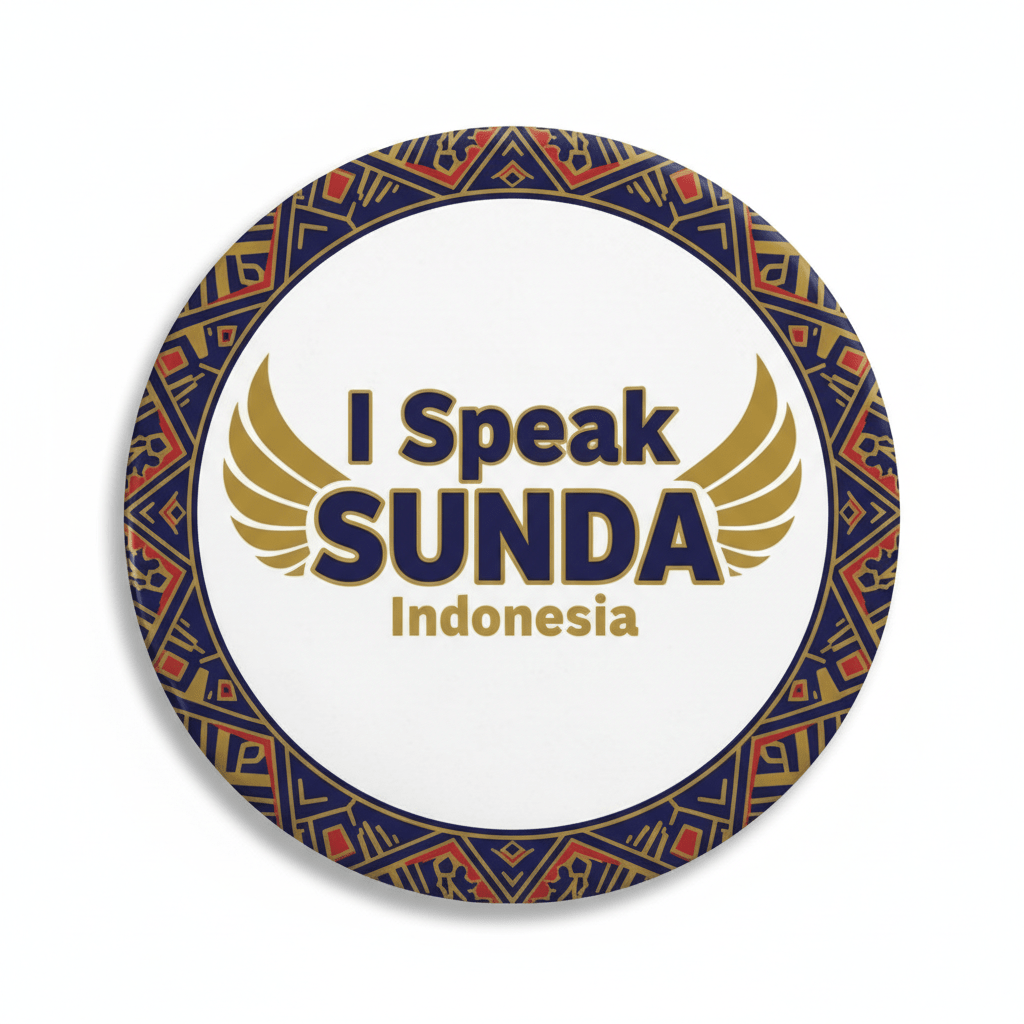 I Speak SUNDA Indonesia Magnet 2.25-inch - My Pinbacks