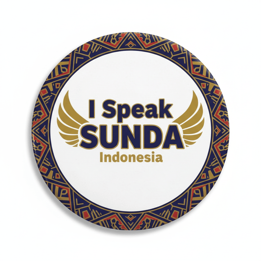 I Speak SUNDA Indonesia Magnet 2.25-inch - My Pinbacks