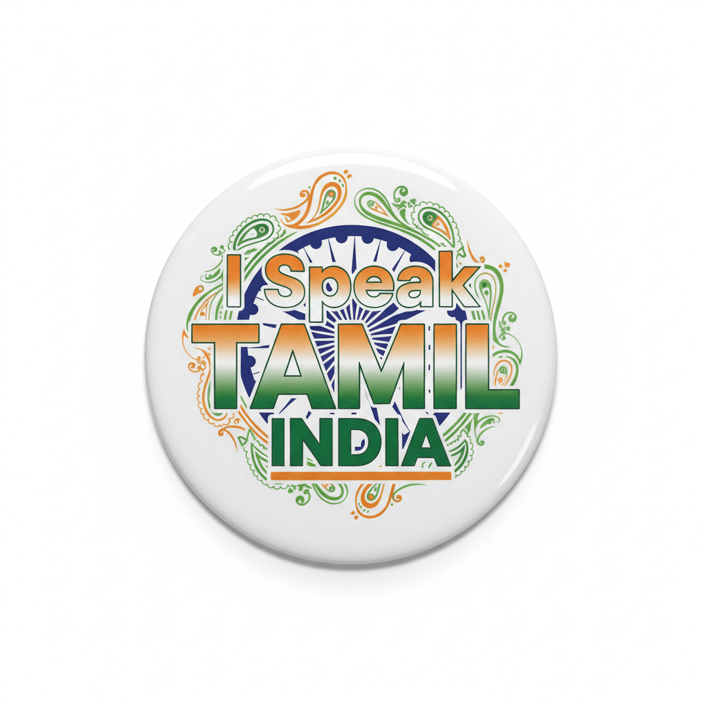 I Speak TAMIL India Magnet 2.25-inch - My Pinbacks