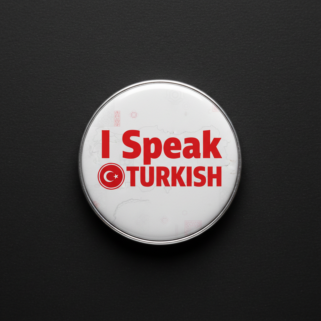 I Speak TURKISH Turkey Pinback 2.25-inch