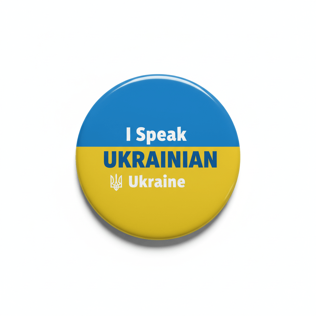 I Speak UKRAINIAN Ukraine Magnet 2.25-inch - My Pinbacks