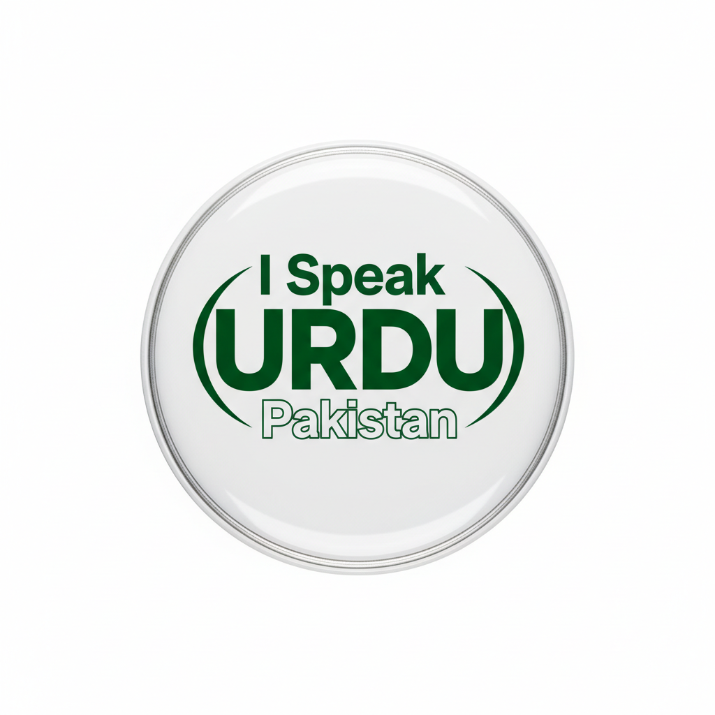 I Speak URDU Pakistan Pinback 2.25-inch