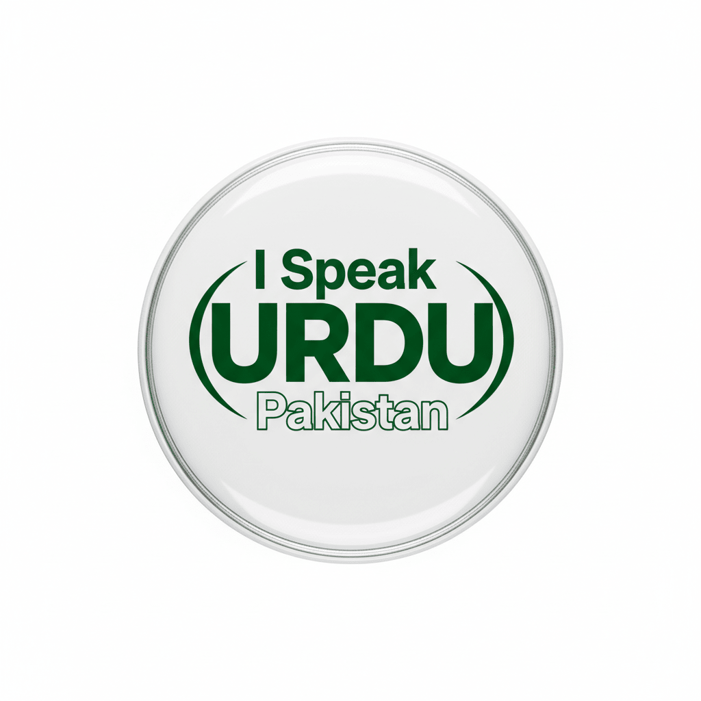 I Speak URDU Pakistan Pinback 2.25-inch - My Pinbacks