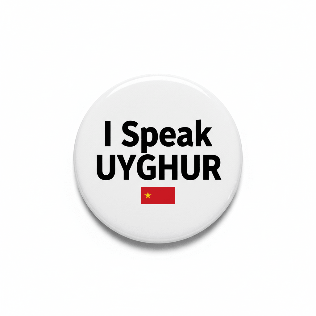 I Speak UYGHUR China Magnet 2.25-inch - mypinbacks.com