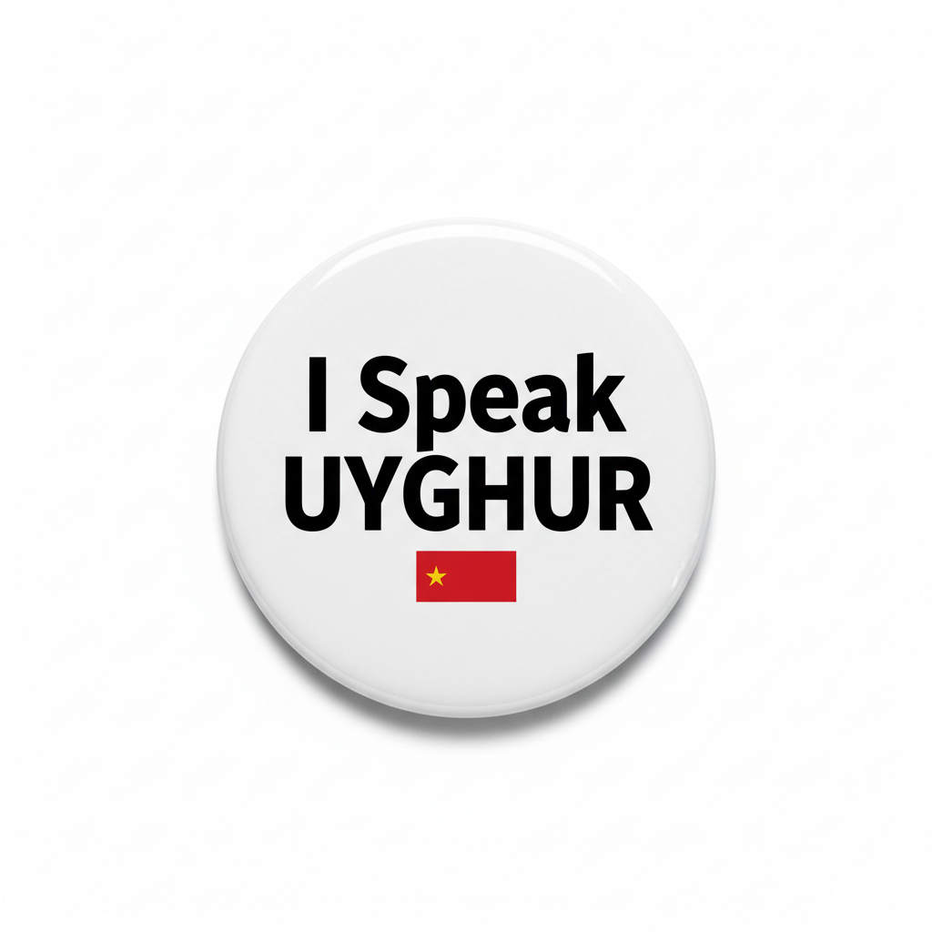 I Speak UYGHUR China Pinback 2.25-inch