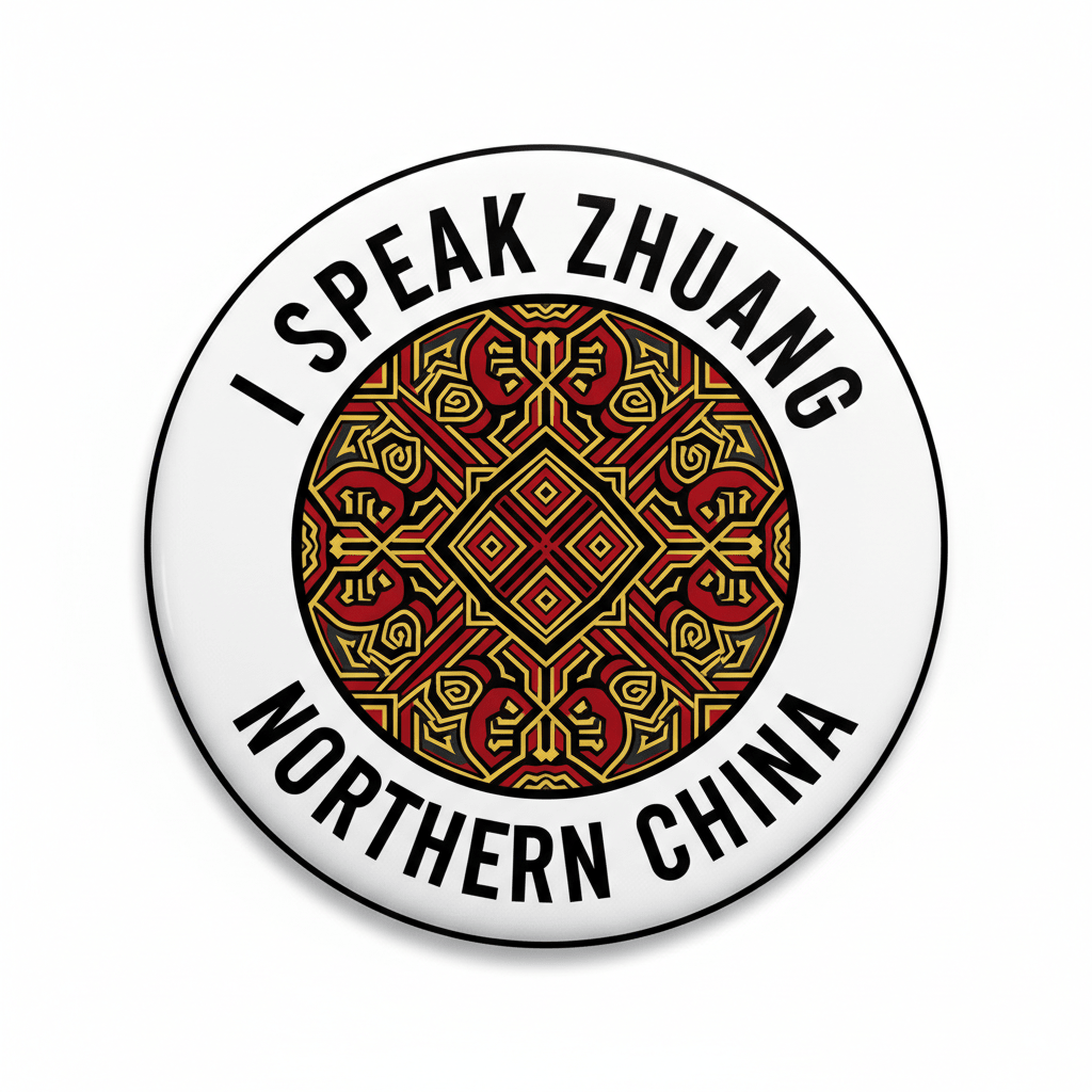 I Speak ZHUANG NORTHERN China Magnet 2.25-inch - My Pinbacks